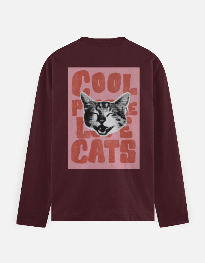 Cool People Like Cats - Full Sleeve T-Shirt
