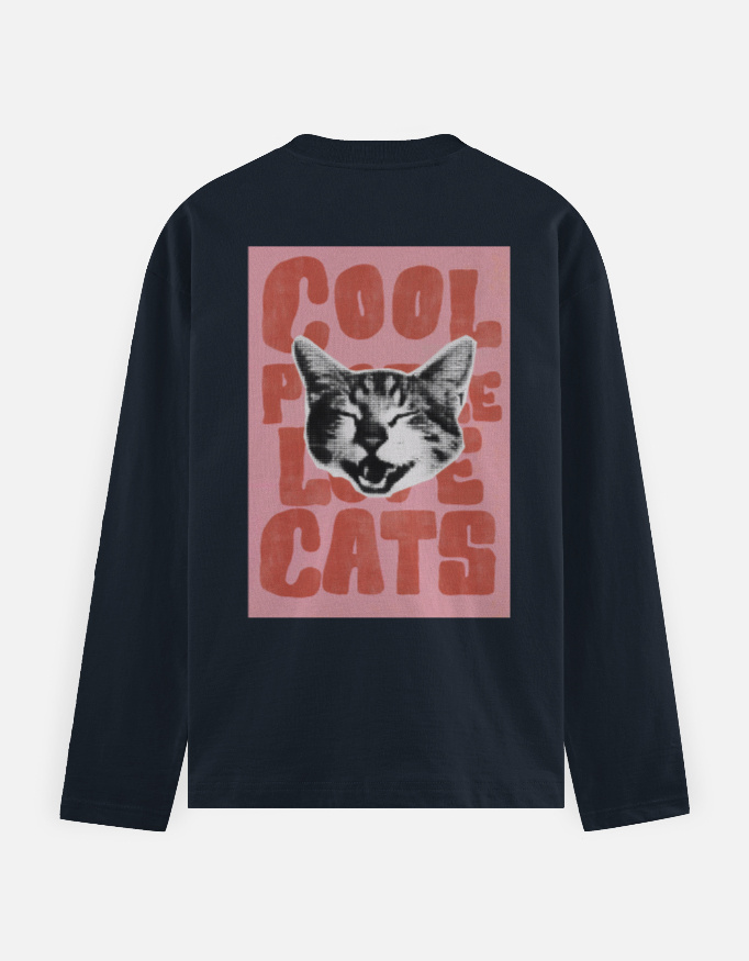 Cool People Like Cats - Full Sleeve T-Shirt