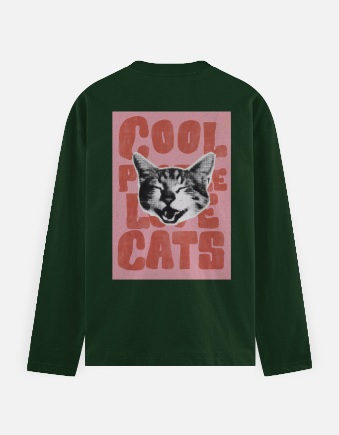 Cool People Like Cats - Full Sleeve T-Shirt