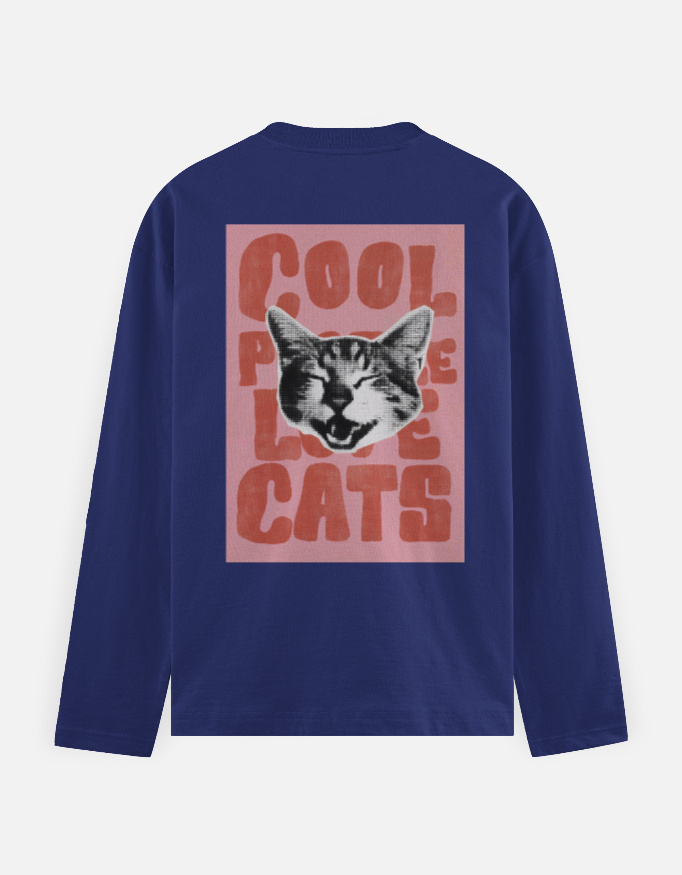 Cool People Like Cats - Full Sleeve T-Shirt