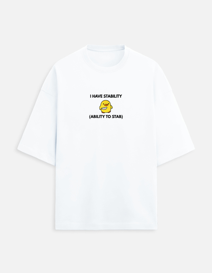 Front_1_c_1-9.jpg STABILITY - Unisex Oversized Tshirt