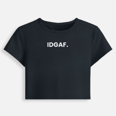 Front_1_c_3 IDGAF - Baby Tee