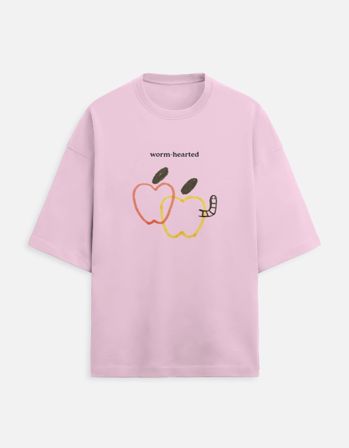 Worm-Hearted - Unisex Oversized Tshirt