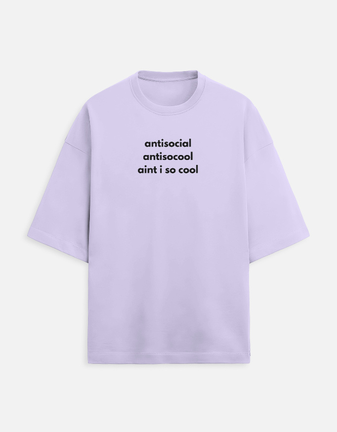 Antisocial - Unisex Oversized Tshirt
