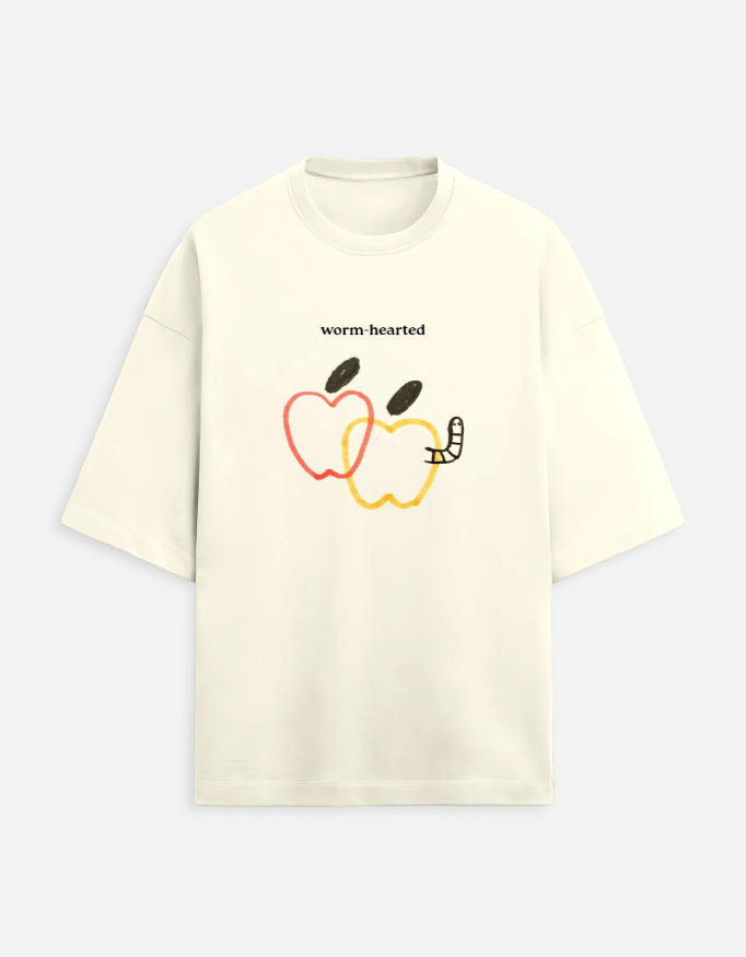 Worm-Hearted - Unisex Oversized Tshirt