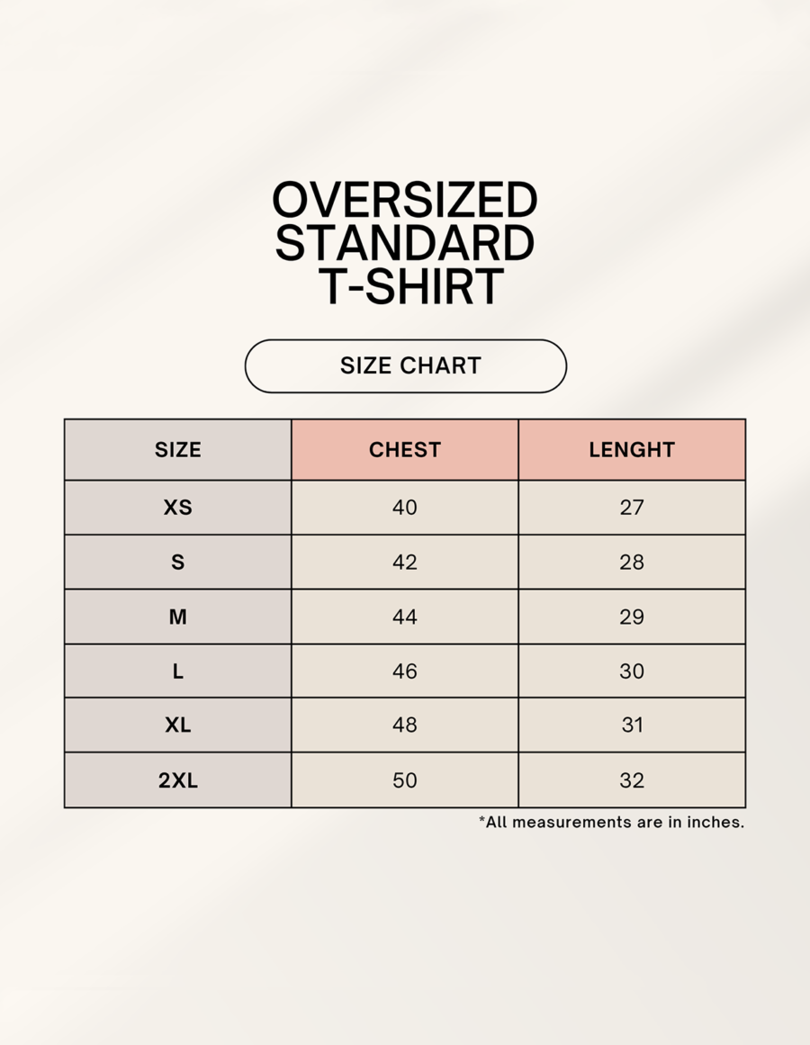 1754893560sizechart-2.png No Balance - Oversized T-Shirt
