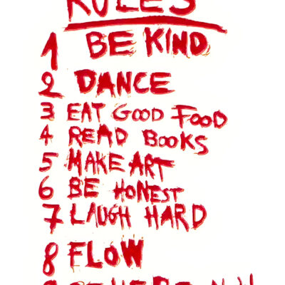 Rules - Zipper Tote Bag