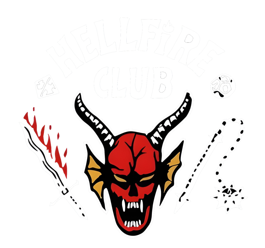 68281 HellFire Club - Stranger Things Acid Washed Oversized Tee