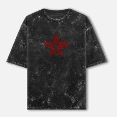 Demogorgon II - Stranger Things Acid Washed Oversized Tee