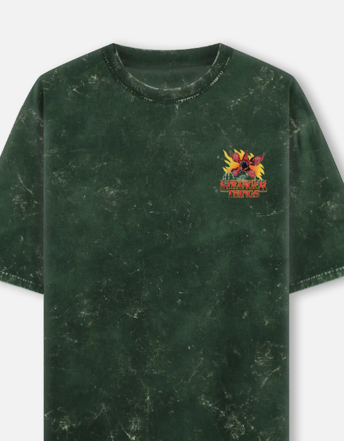 img_09b956f2041f88.jpg The Demogorgon - Stranger Things Acid Washed Oversized Tee