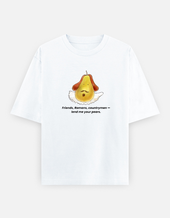 img_0b00bf900c3a56.jpg Shakespear - Oversized Classic T-Shirt