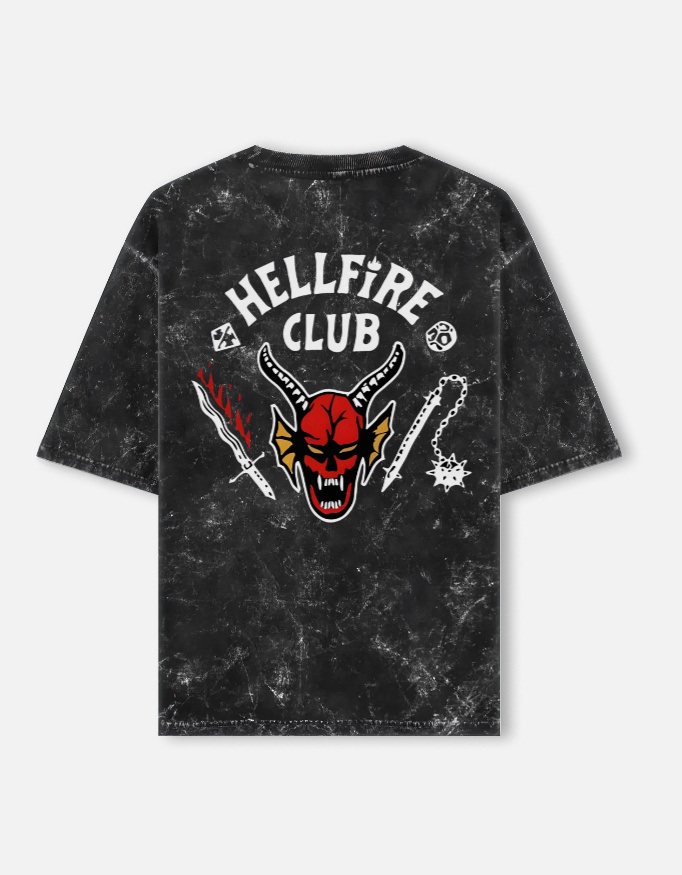 img_19cf6b1c636b12.jpg HellFire Club - Stranger Things Acid Washed Oversized Tee