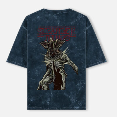 Demogorgon II - Stranger Things Acid Washed Oversized Tee