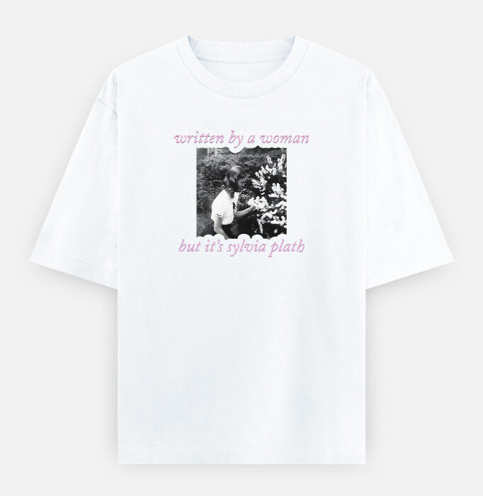 img_1d1b791d453343.jpg Sylvia Plath - Oversized Classic T-Shirt