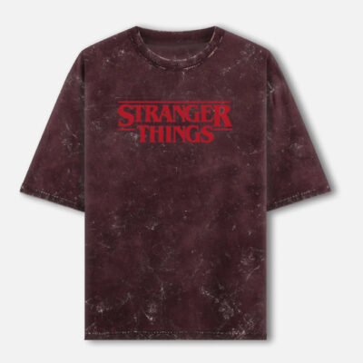 VECNA - Stranger Things Acid Washed Oversized Tee