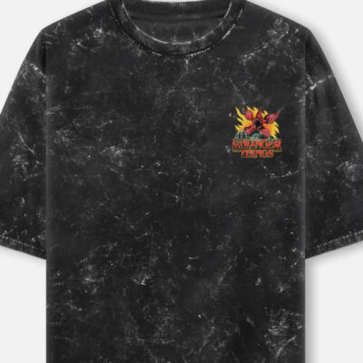 img_29134cd763e707.jpg The Demogorgon - Stranger Things Acid Washed Oversized Tee