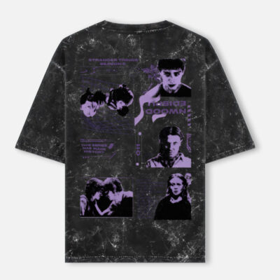 img_2a958db5eaa7c3.jpg Cassette - Stranger Things Acid Washed Oversized Tee