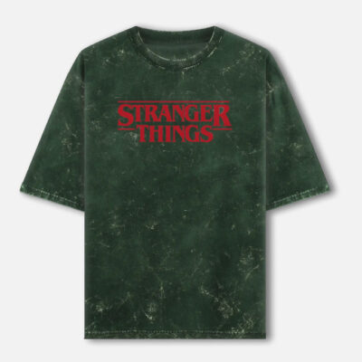 VECNA - Stranger Things Acid Washed Oversized Tee