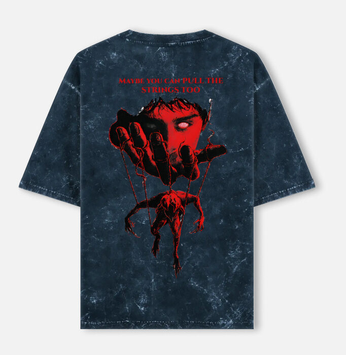 Will Byres - Stranger Things Acid Washed Oversized Tee