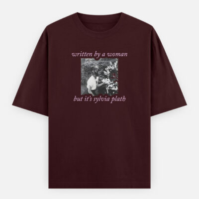 img_404c0632360426.jpg Sylvia Plath - Oversized Classic T-Shirt