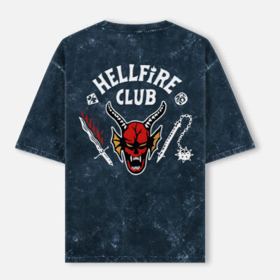 img_4de88c091b8b69.jpg HellFire Club - Stranger Things Acid Washed Oversized Tee