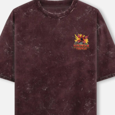 img_5813573a4bf504.jpg The Demogorgon - Stranger Things Acid Washed Oversized Tee