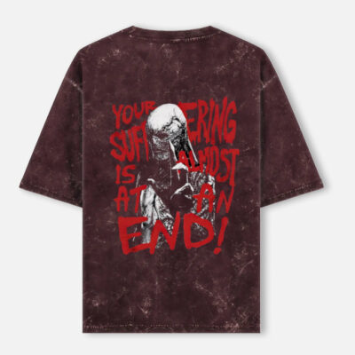 VECNA - Stranger Things Acid Washed Oversized Tee