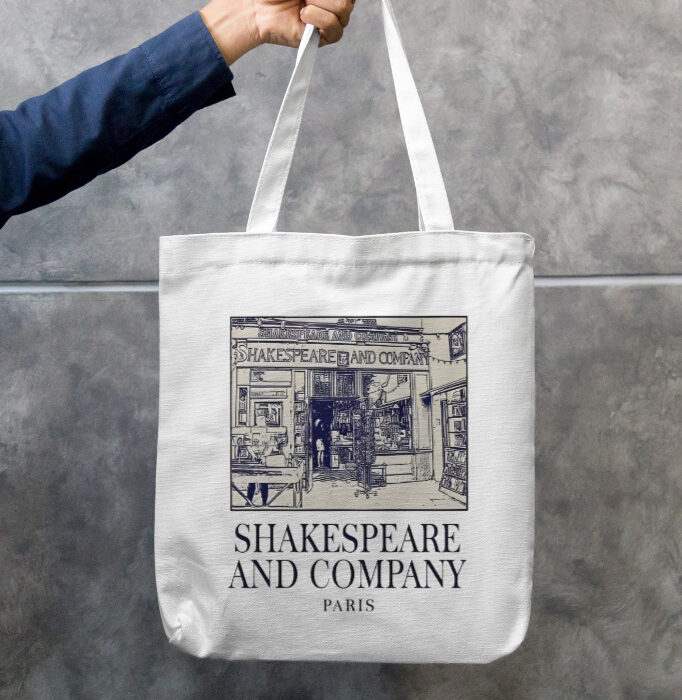 img_6ebb6f4588bc12.jpg Shakespeare And Co. - Zipper Tote Bag