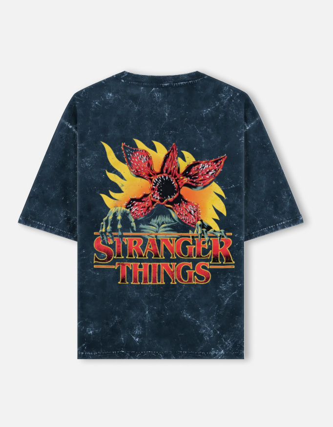 img_7d3cce86c9b2cf.jpg The Demogorgon - Stranger Things Acid Washed Oversized Tee