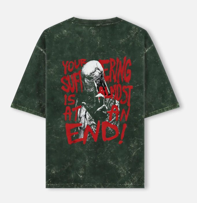 VECNA - Stranger Things Acid Washed Oversized Tee