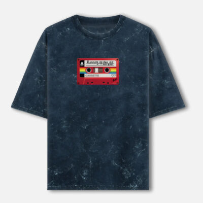 img_b70e0fd88c7c85.jpg Cassette - Stranger Things Acid Washed Oversized Tee