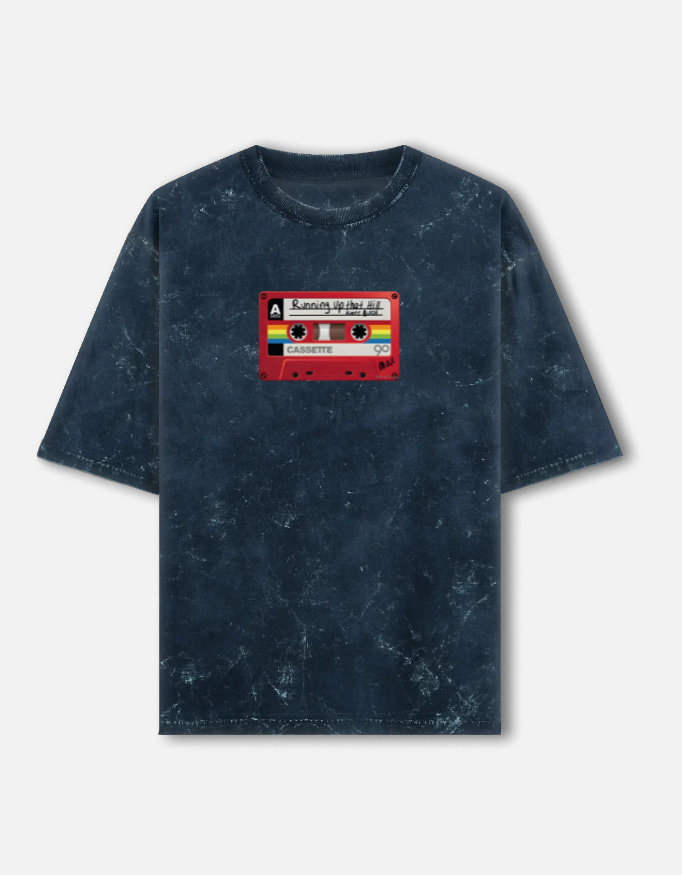img_b70e0fd88c7c85.jpg Cassette - Stranger Things Acid Washed Oversized Tee
