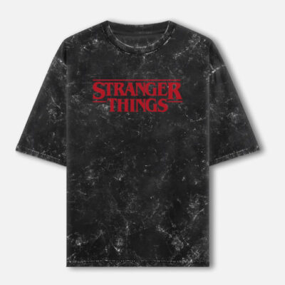 VECNA - Stranger Things Acid Washed Oversized Tee