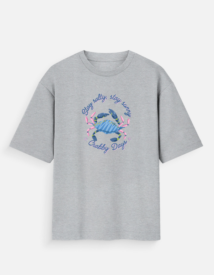 img_0038c3c3a8313c.jpg Crabby Days - Oversized T-Shirt