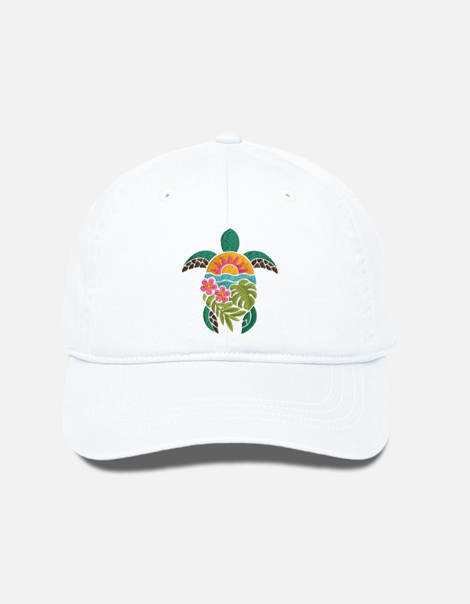 Turtle Embroidery BaseBall Cap