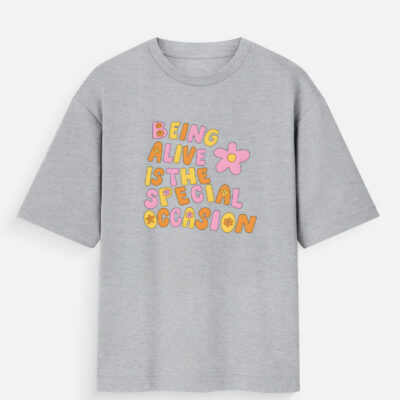 img_2ec72cc174ec96.jpg Being Alive Oversized T-Shirt