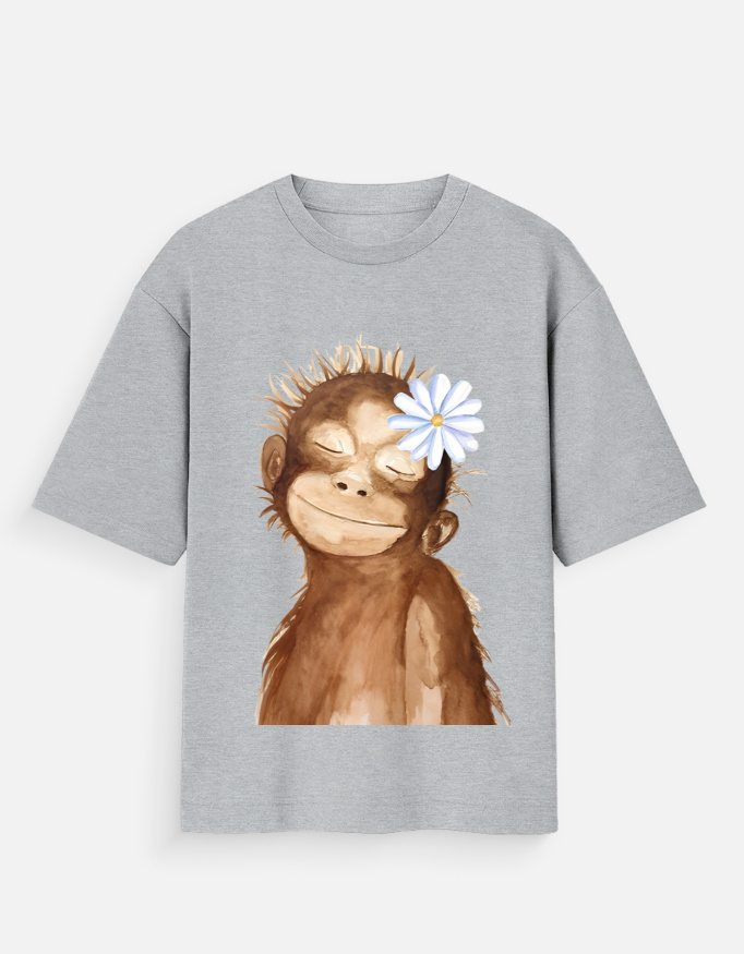 img_b7ef3368d2961b.jpg Monkey - Oversized T-Shirt