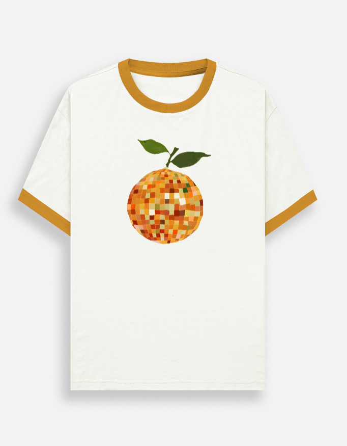img_ee0dde801bd9ee.jpg Orange - Ringer T-Shirt